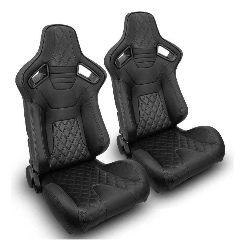 Universal Reclining Racing Seats with Adjustment Slider