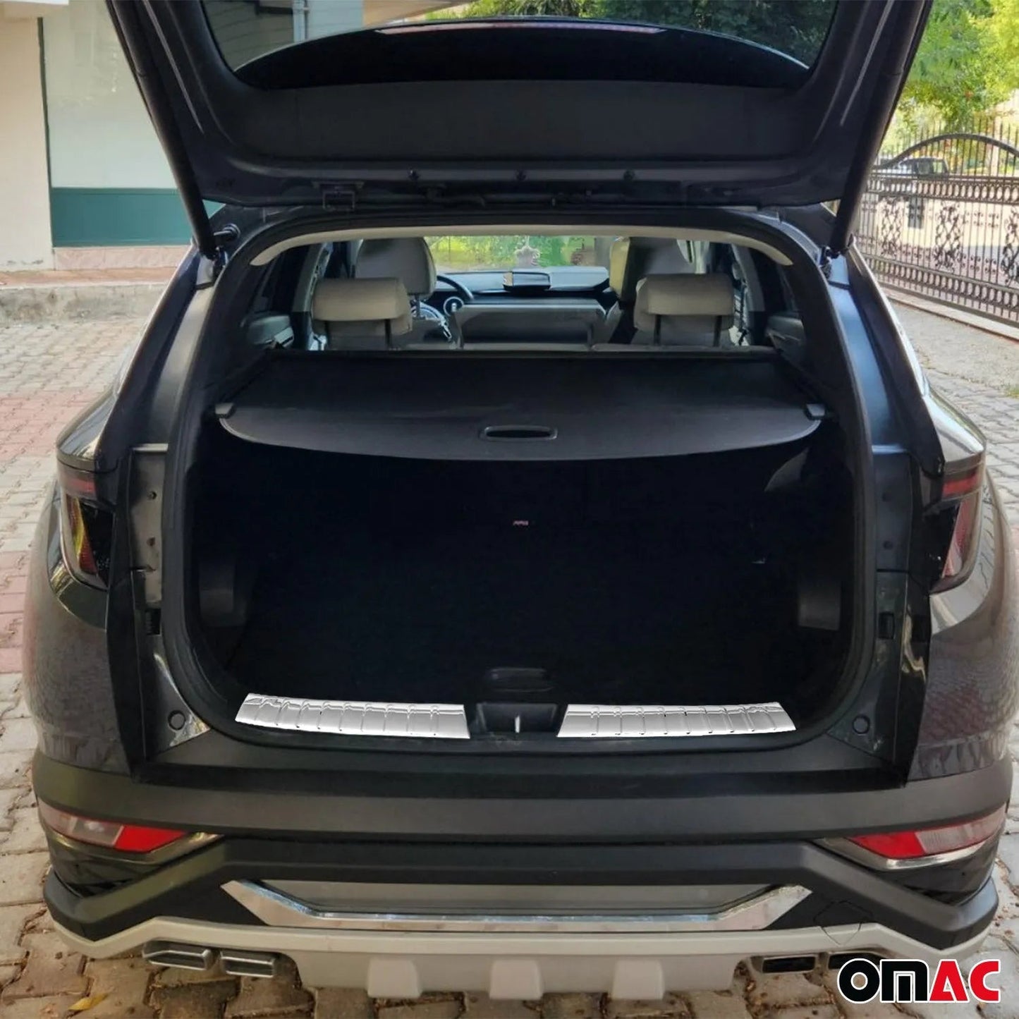 Trunk Sill Cover Bumper Guard Protector for Hyundai Tucson 20222024 2