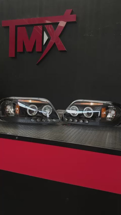 Par De Faros Led Halo Ford F 150 Expedition 1997 2000 A 2004