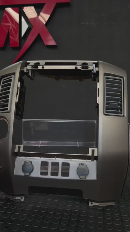 Tablero Bisel De Radio Nissan Titan Armada 2004 2005 2006 Gris